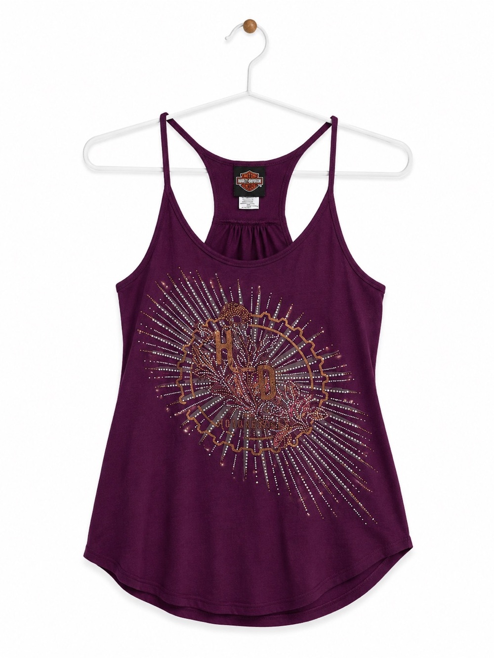 Harley-Davidson Purple Studded Racerback Camisole